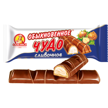 Обыкновенное чудо сливочное вафельная  конфета 55г (24)