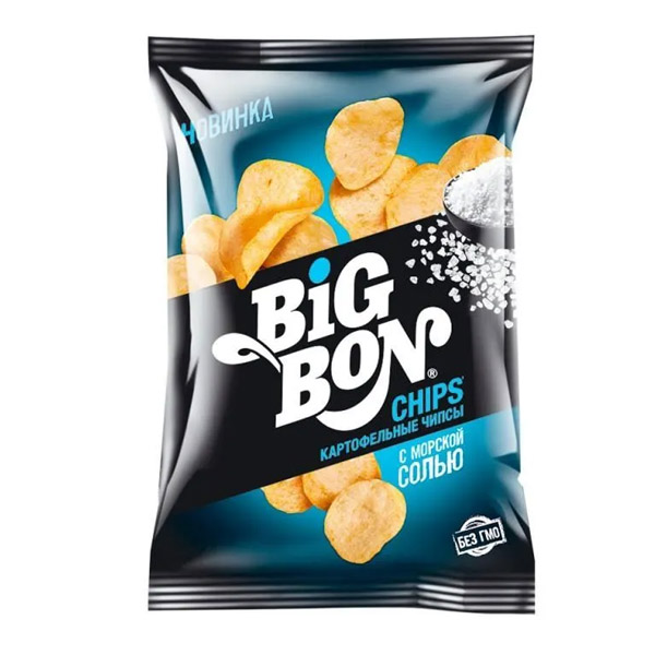 BIGBON чипсы из сырого картофеля четыре перца 75г*24