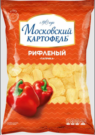 Московский картофель 120г рифл. Атлантический лосось 1*16