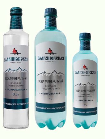 Славяновская вода газ. минеральная 0,5 л ПЭТ*6  питьевая лечебно-столова  Аскания
