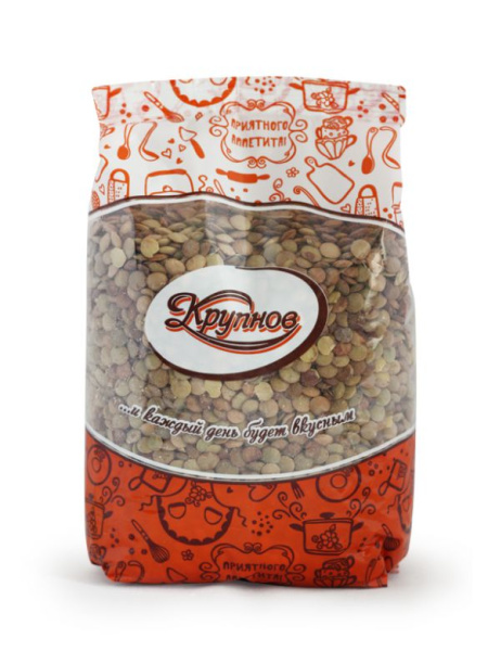 Чечевица тарелочная 0,7кг*10 Крупнов
